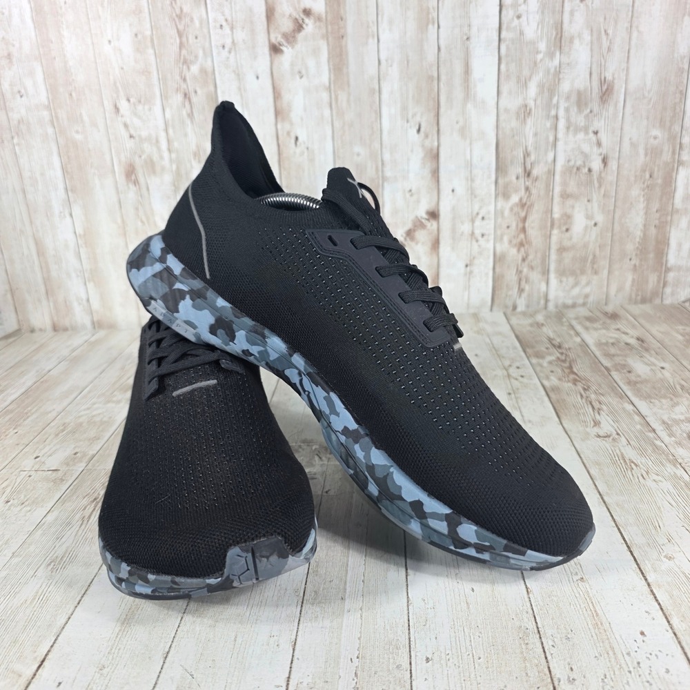 Mens Flux Black Athletic Running Shoes Camo Lightweight Size US 12.5 - Picture 6 of 8